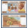 Afrique Centrale P.506Fc Guinée Equatoriale, Neuf, Billet de 500 Francs CFA 2002 enseignement