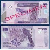 Congo P.103s, Neuf, Billet specimen de 10000 Francs 2006 Buffles