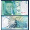 Gibraltar P.42, neuf Billet de 5 pounds 2020 bleu vert