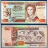 Belize P.69a, neuf Billet de 20 dollars 2003 animaux