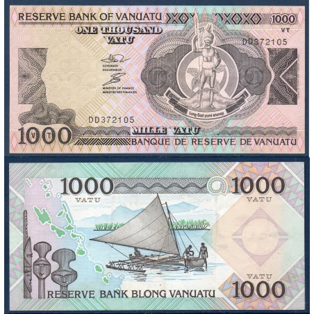 Vanuatu P.6, Sup Billet de 1000 Vatu 1993 voilier