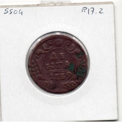 Russie 1/2 Kopeck denga 1739 TB-, KM 188 pièce de monnaie