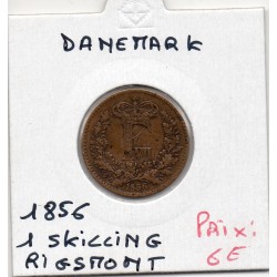 Danemark 1 skilling Rigsmont 1856 TTB, KM.763 Frederik VII