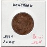 Danemark 2 ore 1871 TB+, KM.706 Carl XV