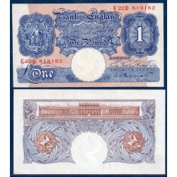 Grande Bretagne P.367 Neuf billet de 1 pound 1940-1948 bleu