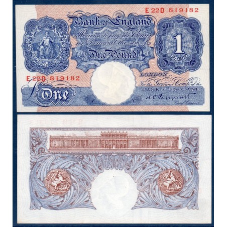 Grande Bretagne P.367 Neuf billet de 1 pound 1940-1948 bleu