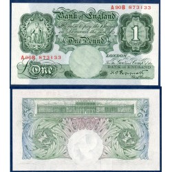 Grande Bretagne P.369a Neuf billet de 1 pound 1948-1949 vert