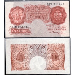 Grande Bretagne P.362c Neuf billet de 10 shillings 1935-1939 rouge