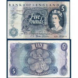 Grande Bretagne Pick N°375b TTB, Billet de banque de 5 pounds 1963-1966