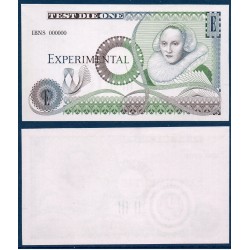 Grande Bretagne experimental test note, 1980