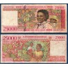 Madagascar Pick N°82, TB Billet de banque de 25000 Francs : 5000 ariary 1998