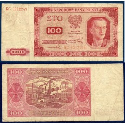 Pologne P.139a, TB, Billet de 100 Zlotych 1948 Usine