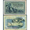 Allemagne P.8a, TB Billet de 5 Mark 1904 Germania