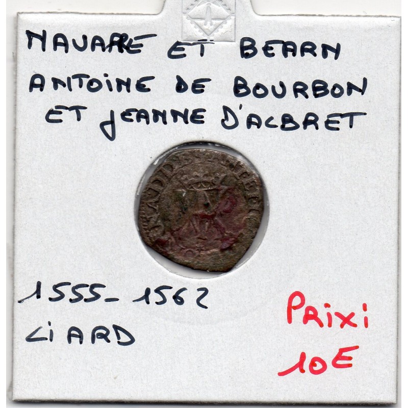 Bearn et Navarre, Antoine de Bourbon et Jeanne d'Albret (1555-1562) liard