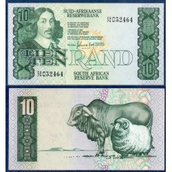 Afrique du sud P.120b, Spl, Billet de 10 rand 1978-1993 Taureau