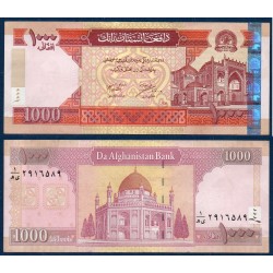 Afghanistan P.72a, Spl, Billet de 1000 afghanis 2002 Mosquée