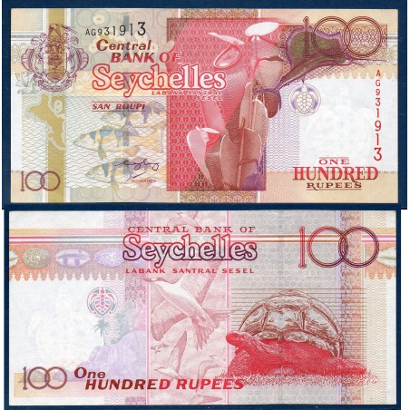 Seychelles P.40c, Spl, Billet de 100 Rupees 2001 Sternes