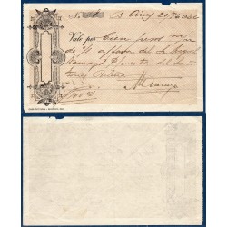 Espagne cheque, TTB Billet de 100 pesetas 1922