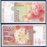 Espagne P.162, Neuf Billet de 2000 pesetas 1992 Jose Mutis