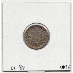 50 centimes Semeuse Argent 1904 TB, France pièce de monnaie