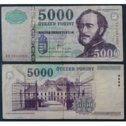 Hongrie P.199a, TB Billet de 5000 Forint 2008 Szechenyi Istvan