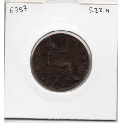 Grande Bretagne 1/2 Penny 1890 TTB+, KM 754 pièce de monnaie