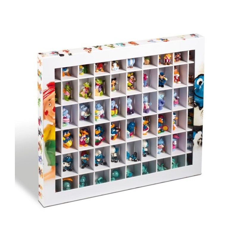 Vitrine Surprise pour le rangement de 60 figurines, dès à coudre, parfum