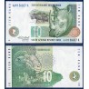 Afrique du sud P.123a, Neuf, Billet de 10 rand 1993 Rhinocéros