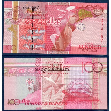 Seychelles P.44b, Sup, Billet de 100 Rupees 2013 Aldabra