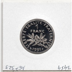 1 franc Semeuse Nickel 1991 BE, France pièce de monnaie