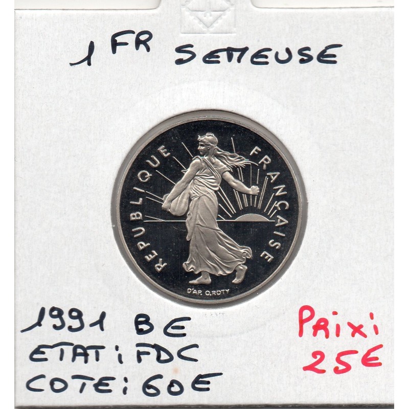 1 franc Semeuse Nickel 1991 BE, France pièce de monnaie