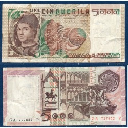 Italie P.105c, TB Billet de 5000 Lire 1983 Messina