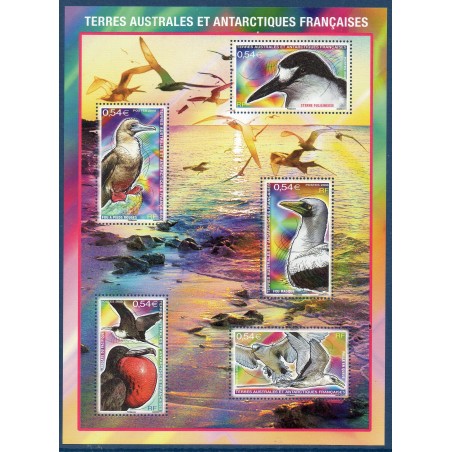 Timbres TAAF Bloc Yvert No 21 Oiseaux des iles éparses neuf ** 2008