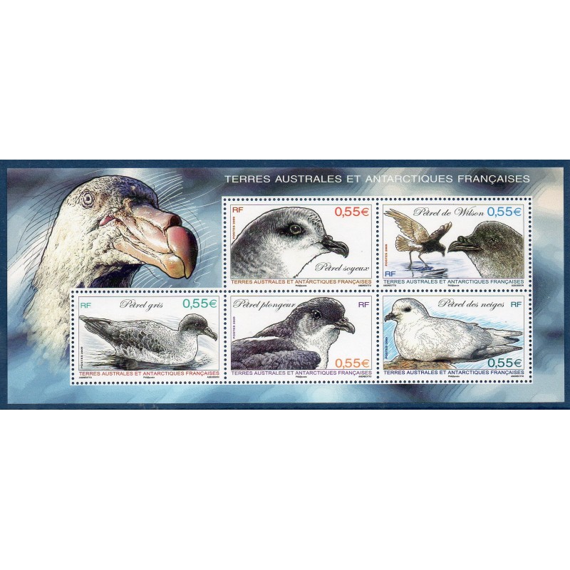 Timbres TAAF Bloc Yvert No 22 Petrels neuf ** 2009