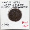 Sizain de Catalogne, Barcelonne 1649 Louis XIV pièce de monnaie royale