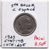 5 francs Bédoucette Bazor 1933 L espacé TTB, France pièce de monnaie