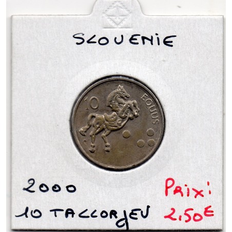 Slovénie 10 Tolarjev 2000 Sup, KM 41 pièce de monnaie