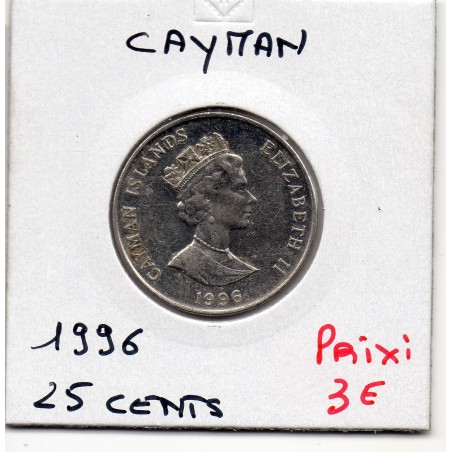 Cayman 25 cents 1996 Spl, KM 90a pièce de monnaie