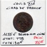 Liard de France 1655 E Meung sur Loire TTB Louis XIV pièce de monnaie royale