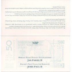 Pologne Pick N°178, Neuf Billet de banque de 50 Zlotych 2006 avec folder