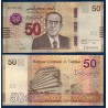 Tunisie P.100, Neuf, Billet de 50 Dinars 2022 Hédi Nouira