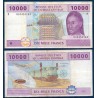 Afrique Centrale P.510Fc Guinée équatoriale, TTB, Billet de 10000 Francs CFA 2002 communication