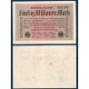 Allemagne P.109f, TTB Billet de 50 millions de Mark 1923 ondulées