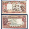 BCEAO P.709Kb Senegal, TTB-, Billet de 10000 Francs CFA 1980 filature