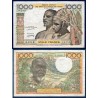 BCEAO P.703Km Senegal, TB+, Billet de 1000 Francs CFA apres 1965 couple