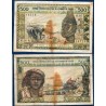 BCEAO P.102Ac Cote d'Ivoire, TB Billet de 500 Francs CFA 1961 tracteur