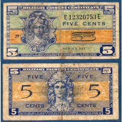 Etats Unis Pick N°M29, B Billet de banque de 5 cents 1954-1958