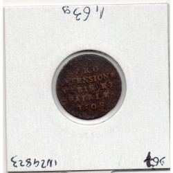 Flandre, Siege de Lille 5 sols TB 1708 Louis XIV pièce de monnaie royale