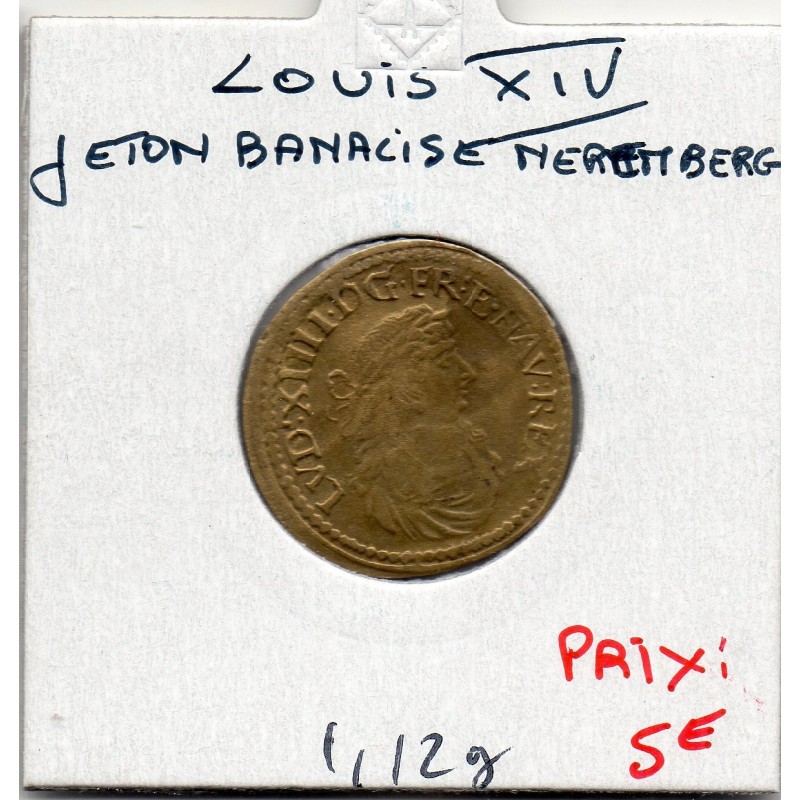 Jeton de Nuremberg Louis XIV banalisé