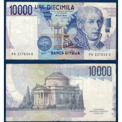 Italie P.112d TB Billet de 10000 Lire 1984 Alessandro Volta